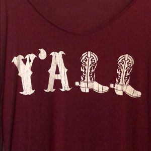 🎀Y’ALL long-sleeved top